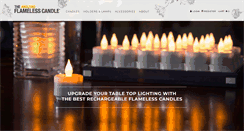 Desktop Screenshot of flamelesscandles.com