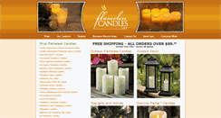 Desktop Screenshot of flamelesscandles.net